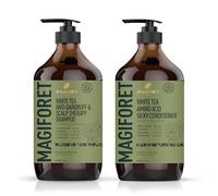 MagiForet Shampoo anti-dandruff & Scalp Treatment + Conditioner Set For Dry, Flaky Scalps, Help Clear Flakes, Leave Dry, Itchy Scalps Feeling Soothed