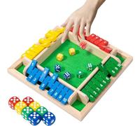 Magiho Shut the Box, Classico Shut the Box Spiel, Gioco da Tavolo Viene Fornito con 8 Dadi, Adatti per Attività All'aperto, KTV, Viaggi, Feste o Giochi in Scatola da Bar (Colorata)