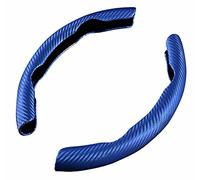 MAGII 2 Pezzi Auto Coprivolante per Audi A1 A3 A4 A5 A6 A7 A8 E-Tron GT, Protezione Volante Segmentata Universale, Copri Volante per Auto in Fibra di Carbonio Antiscivolo Traspirante,C Blue