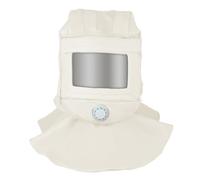 Magiin Protezione Maschera per Sabbiatura Cappuccio Mascherina per Polveri Pieghevole Maschera Anti-vento in Tela (Bianco)