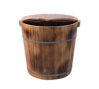 MaGiLL , Accessori per Il Bagno Vasche per pediluvi, Barilotto per Massaggi, Secchio in Legno per Sauna con Superficie Liscia per Volume (Colore : 30 * 35 cm) (30 * 35 cm)