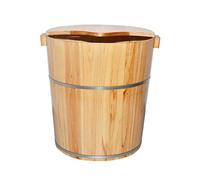 MaGiLL Barilotto per Piedi, Secchio da Bagno in Legno per Massaggio, Fatto a Mano, pediluvi con Superficie Liscia, Accessori per Il Bagno (Colore : B) (B)
