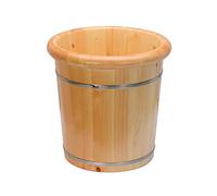 MaGiLL Barilotto per Piedi, Secchio da Bagno in Legno per Massaggio, Fatto a Mano, pediluvi con Superficie Liscia, Accessori per Il Bagno (Colore : B) (A)