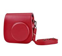 MAGILL Classico retro. PU. Cinturino for fotocamera in pelle Borsa a tracolla copertura protettiva Coperchio protettivo for fotocamera adatto for Polaroid Fit for Fujifilm Mini 8 8+ 9 Borsa fotografic