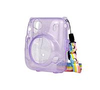 MAGILL Custodia protettiva for flash con custodia rigida for fotocamera a pellicola istantanea con tracolla rosa viola blu adatta for Fujifilm Fit for Mini 11 Borsa fotografica (Color : Purple)