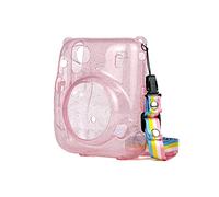 MAGILL Custodia protettiva for flash con custodia rigida for fotocamera a pellicola istantanea con tracolla rosa viola blu adatta for Fujifilm Fit for Mini 11 Borsa fotografica (Color : Roze)