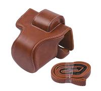 MAGILL Studio fotografico PU. Borsa for fotocamera for fotocamera in pelle Video mini fotocamera borsa for cinturino sostitutivo adatto for Canon EOS M5 M50 M50II Borsa fotografica (Color : Bruin)