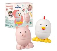 Magimals Farm Animali interattivi e magnetici da collegare tra loro (6 pezzi). Giocattoli da bagno divertenti e creativi per il tuo bambino - Sicuro e comprimibile.