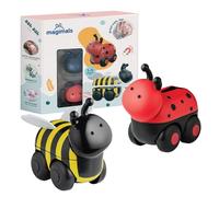 Magimals Wheelies Insects Box - Interactive & Magnetic Animals on Wheels (6 pieces). Fun and creative toys bath time or on the go!