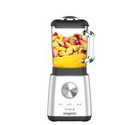magimix Frullatore da 1,2 l - Power 3 - Frullatore 1000 W, cromato | 4 programmi automatici, frullati, zuppe, ghiaccio tritato e dessert congelati, senza BPA