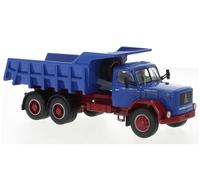 MAGIRUS-DEUTZ Jupiter 6x6 - Dumper - blue / red - IXO 1:43