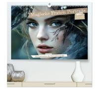 Magische Frauen Portraits (hochwertiger Premium Wandkalender 2026 DIN A2 quer), Kunstdruck in Hochglanz: Lassen Sie sich jeden Monat aufs Neue durch die zauberhaften KI-Potrait Fotos verzaubern.