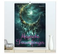 Magische Traumfänger (hochwertiger Premium Wandkalender 2026 DIN A2 hoch), Kunstdruck in Hochglanz: Zauberhafte Schutznetze für gute Träume - KI generiert