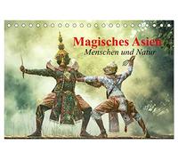 Magisches Asien. Menschen und Natur (Tischkalender 2026 DIN A5 quer), CALVENDO Monatskalender: Zauberhafte Bilder von Menschen und Natur in Thailand und Kambodscha