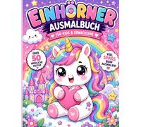 Magisches Einhorn Ausmalbuch: Kawaii Einhorn Ausmalbuch Für Kinder & Erwachsene