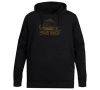 MAGITONE Accogliamo Il Mondo A Braccia Aperte Felpa con Cappuccio Nera Unisex Pullover Senza Genere Unisex Black Hoodie Men Women