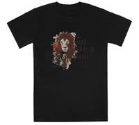 MAGITONE Dentro Come Un Agnello Fuori Come Un Leone Maglietta A Maniche Corte per Bambini Black Tee Kids Black Tee Children Short Sleeve T-Shirt