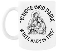 MAGITONE Di Chi È Quel Maledetto Bambino? Tazza Da Caffè Bianca Tazza Da Tè In Ceramica White Coffee Mug Ceramic Tea Cup