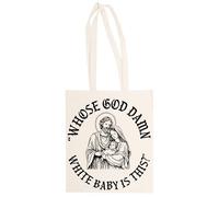 MAGITONE Di Chi È Quel Maledetto Bambino? Totebag Unisex Borsa Per La Spesa Beige Riutilizzabile Unisex Totebag Beige Shopping Sack Reusable