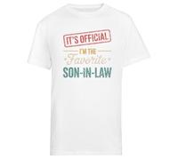 MAGITONE È Ufficiale Sono Il Figlio Prediletto T-Shirt A Maniche Corte da Uomo White Tee da Uomo Male White Tee Men Short Sleeve T-Shirt