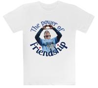 MAGITONE Ernie E Il Potere Dell'amicizia Maglietta Bianca per Bambini T-Shirt A Maniche Corte per Bambini Kids White Tee Children Short Sleeve T-Shirt