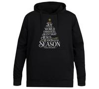 MAGITONE Gesù È La Ragione Felpa con Cappuccio Nera Unisex Pullover Senza Genere Unisex Black Hoodie Men Women