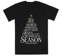 MAGITONE Gesù È La Ragione Maglietta A Maniche Corte per Bambini Black Tee Kids Black Tee Children Short Sleeve T-Shirt
