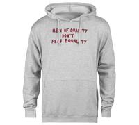 MAGITONE Gli Uomini di qualità Non Hanno Paura Felpa con Cappuccio Grigia Unisex Pullover Senza Genere Unisex Grey Hoodie Genderless Pullover