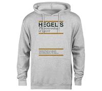 MAGITONE Hegels Phenomenology of Felpa con Cappuccio Grigia Unisex Pullover Senza Genere