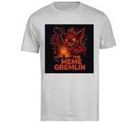 MAGITONE Il Gremlin dei Meme T-Shirt A Maniche Corte da Uomo Grigio Tee da Uomo Unisex Black Tee Baggy Oversized T-Shirt