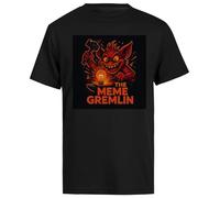 MAGITONE Il Gremlin dei Meme T-Shirt A Maniche Corte da Uomo Nera da Uomo Male Black Tee Men Short Sleeve T-Shirt