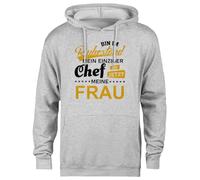 MAGITONE Io Sono Pensionato Mio Soltanto Capo Felpa con Cappuccio Grigia Unisex Pullover Senza Genere Unisex Grey Hoodie Genderless Pullover