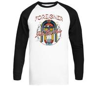 MAGITONE Juke Box Hero 1981 T-Shirt da Baseball Unisex A Maniche Lunghe Bianca Unisex Baseball Tee White Long Sleeve T-Shirt