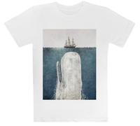 MAGITONE La Balena Maglietta Bianca per Bambini T-Shirt A Maniche Corte per Bambini Kids White Tee Children Short Sleeve T-Shirt