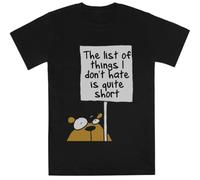 MAGITONE L'elenco delle Cose Che Non Odio Maglietta A Maniche Corte per Bambini Black Tee Kids Black Tee Children Short Sleeve T-Shirt