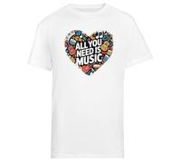 MAGITONE Musical A Forma di Cuore T-Shirt A Maniche Corte da Uomo White Tee da Uomo Male White Tee Men Short Sleeve T-Shirt