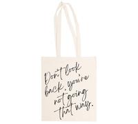 MAGITONE Non Guardare Indietro Totebag Unisex Borsa Per La Spesa Beige Riutilizzabile Unisex Totebag Beige Shopping Sack Reusable