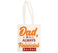 MAGITONE Papà Io Volere Sempre Essere Tuo Totebag Unisex Borsa Per La Spesa Beige Riutilizzabile Unisex Totebag Beige Shopping Sack Reusable