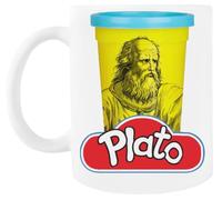MAGITONE Platone Play Doh Filosofia Gioco Di Parole Tazza Da Caffè Bianca Tazza Da Tè In Ceramica White Coffee Mug Ceramic Tea Cup