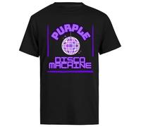 MAGITONE Purple Disco Machine T-Shirt A Maniche Corte da Uomo Nera da Uomo