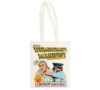 MAGITONE Questa È La Democrazia Manifesta Totebag Unisex Borsa Per La Spesa Beige Riutilizzabile Unisex Totebag Beige Shopping Sack Reusable