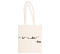MAGITONE Questo È Ciò Che Ha Detto Totebag Unisex Borsa Per La Spesa Beige Riutilizzabile Unisex Totebag Beige Shopping Sack Reusable