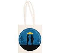 MAGITONE Scena Del Destino Di Ted E Tracy Totebag Unisex Borsa Per La Spesa Beige Riutilizzabile Unisex Totebag Beige Shopping Sack Reusable