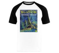 MAGITONE Shadows of YOG Sothoth Cover T-Shirt Baseball Bianca Unisex Manica Lunga Unisex Baseball Tee White Long Sleeve T-Shirt