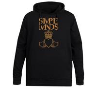 MAGITONE Simple Minds Felpa Nera Unisex Senza Genere Unisex Black Hoodie Genderless Pullover