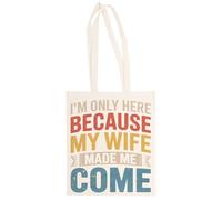 MAGITONE Sono Qui Solo Perché Totebag Unisex Borsa Per La Spesa Beige Riutilizzabile Unisex Totebag Beige Shopping Sack Reusable