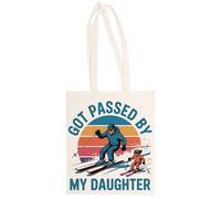 MAGITONE Sono Stato Superato Da Mia Figlia Totebag Unisex Borsa Per La Spesa Beige Riutilizzabile Unisex Totebag Beige Shopping Sack Reusable