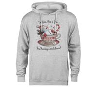 MAGITONE STO Bene Anche Se Ho Un Crollo Nervoso Felpa con Cappuccio Grigia Unisex Pullover Senza Genere Unisex Grey Hoodie Genderless Pullover