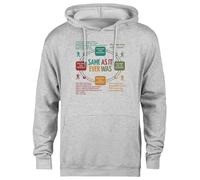 MAGITONE Talking Heads Una Volta nella Vita Felpa con Cappuccio Grigia Unisex Pullover Senza Genere Unisex Grey Hoodie Genderless Pullover