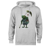 MAGITONE Una Rana E Suo Figlio Attivi Felpa con Cappuccio Grigia Unisex Pullover Senza Genere Unisex Grey Hoodie Genderless Pullover